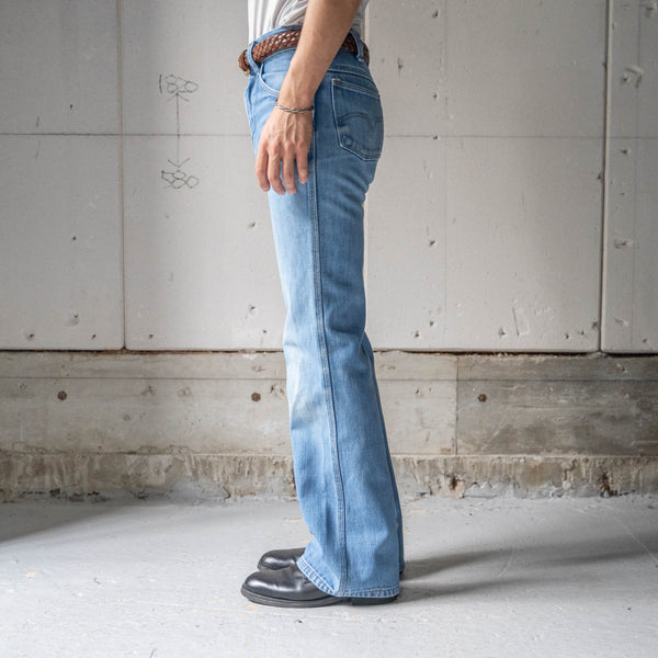 1970s USA flare denim pants 'good fade'