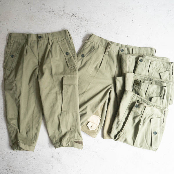 'remake' 1990s Italian military alpine wide cargo shorts 'dead stock'