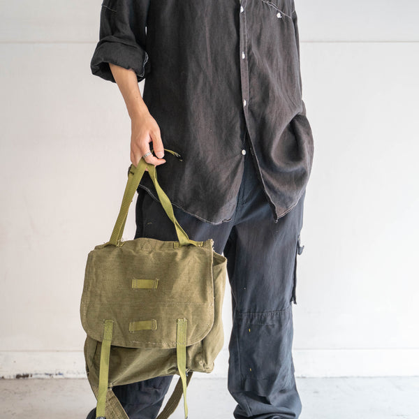 around 1970s Romanian military shoulder bag -green- 'dead stock'