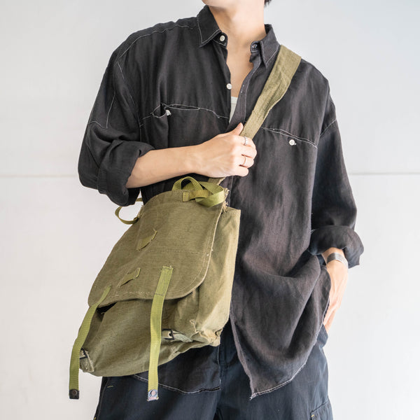 around 1970s Romanian military shoulder bag -green- 'dead stock'