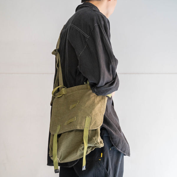 around 1970s Romanian military shoulder bag -green- 'dead stock'