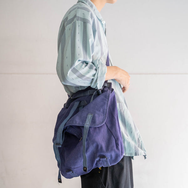 around 1970s Romanian military shoulder bag -blue- 'dead stock'