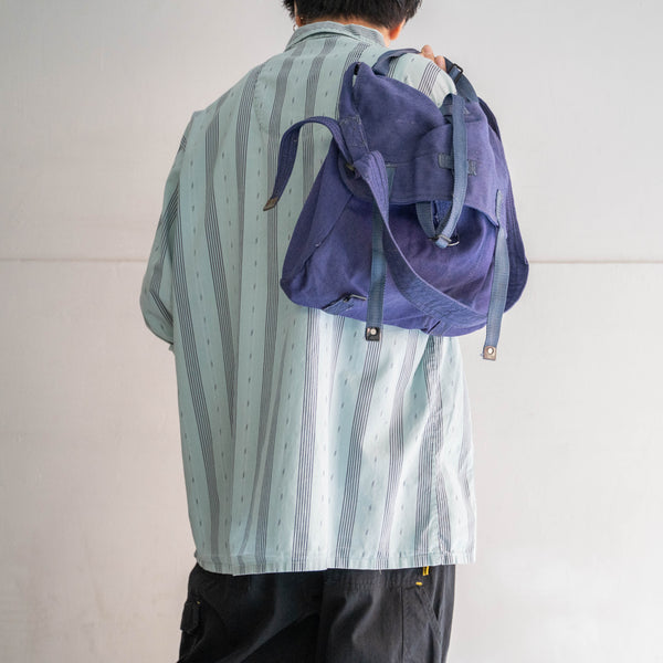 around 1970s Romanian military shoulder bag -blue- 'dead stock'