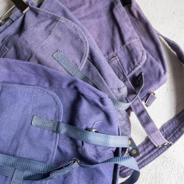 around 1970s Romanian military shoulder bag -blue- 'dead stock'