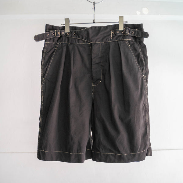2000s gurkha shorts 'dead stock' "black dyed"-british military type-
