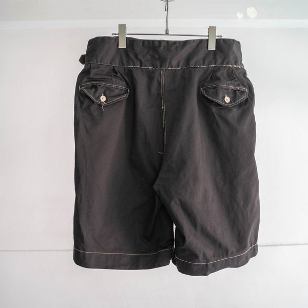 2000s gurkha shorts 'dead stock' "black dyed"-british military type-