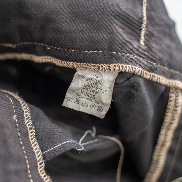 2000s gurkha shorts 'dead stock' "black dyed"-british military type-