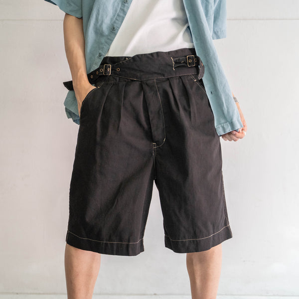 2000s gurkha shorts 'dead stock' "black dyed"-british military type-