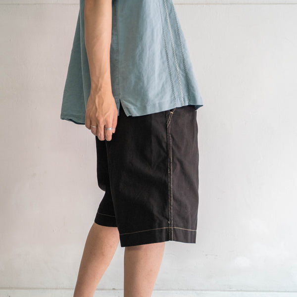2000s gurkha shorts 'dead stock' "black dyed"-british military type-
