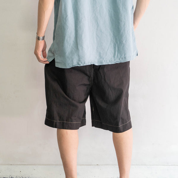 2000s gurkha shorts 'dead stock' "black dyed"-british military type-