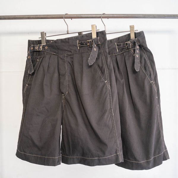 2000s gurkha shorts 'dead stock' "black dyed"-british military type-