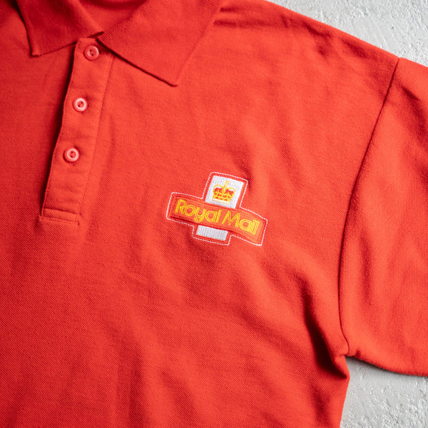 British royal mail red color short sleeve polo shirt