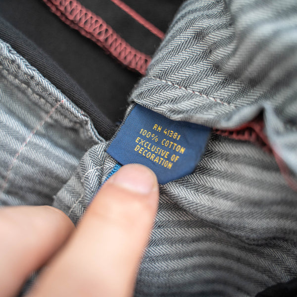 1990s Ralph Lauren cotton chino shorts -remake- 'black dyed' -1