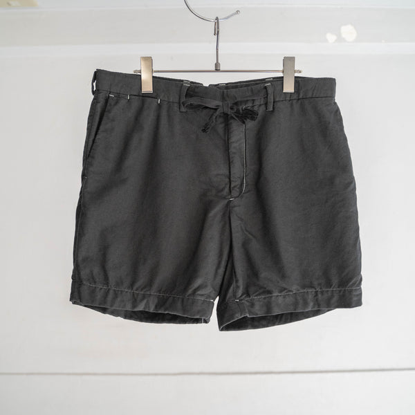 1990s Ralph Lauren cotton chino shorts -remake- 'black dyed' -2