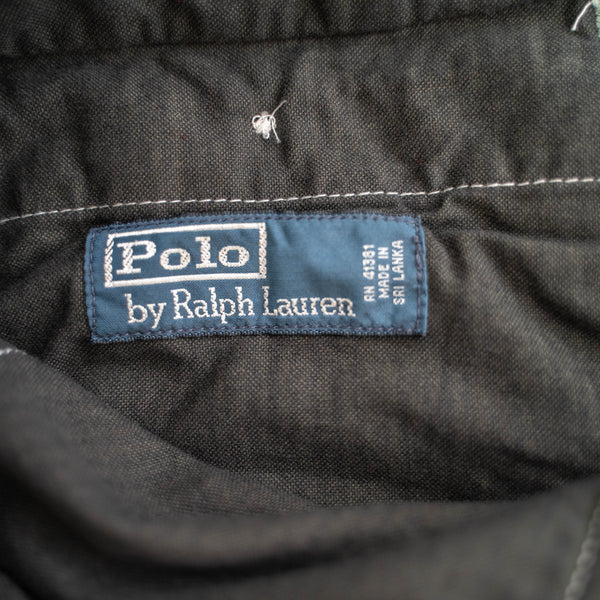 1990s Ralph Lauren cotton chino shorts -remake- 'black dyed' -2