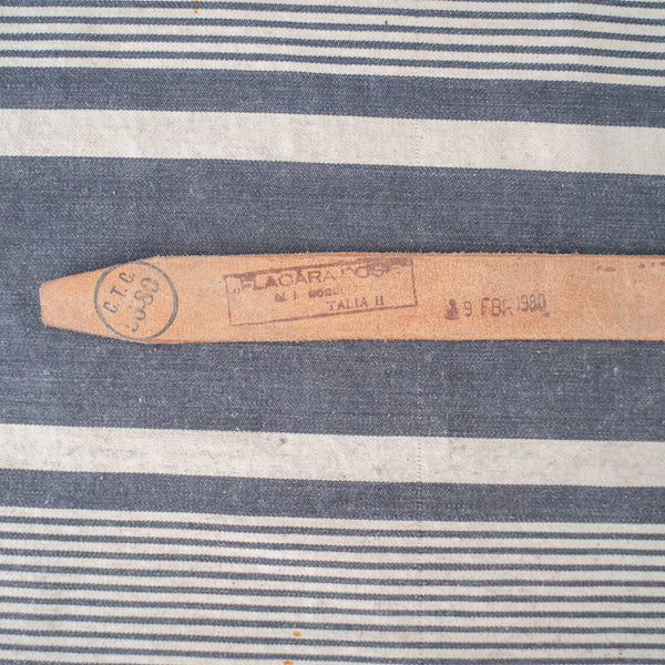 1960-70s Romanian military red brown leather belt 'mint condition'