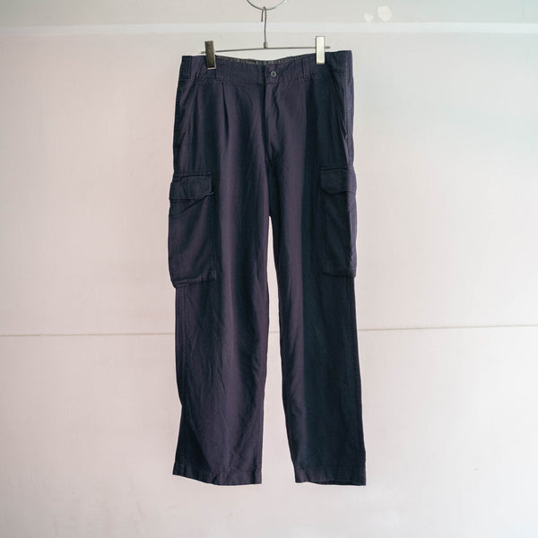 1990-00s German military navy cargo pants