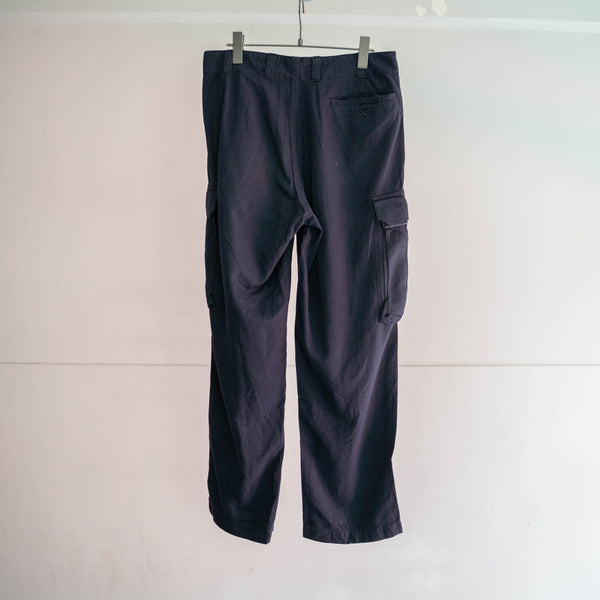 1990-00s German military navy cargo pants