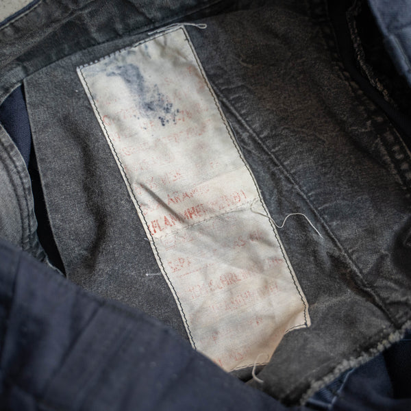 1990-00s German military navy cargo pants