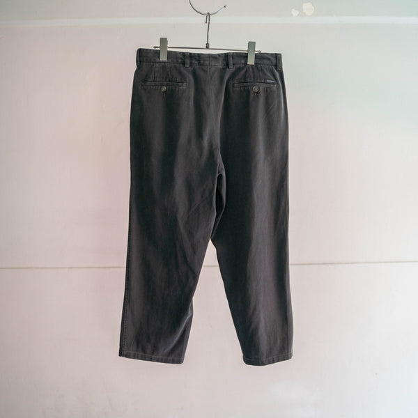 1990s SUMIKURO 1 tuck chino pants -good fade-