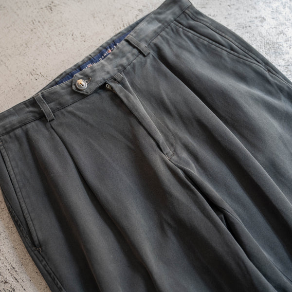 1990s SUMIKURO 1 tuck chino pants -good fade-