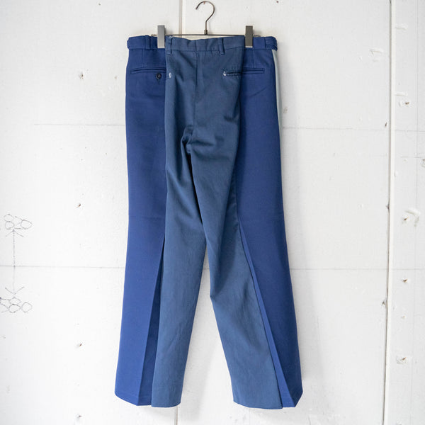 Europe military × Italian military docking side line wide pants