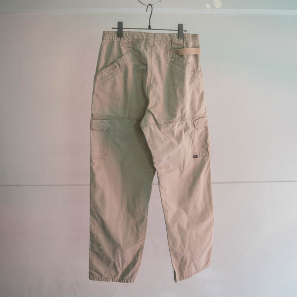 2000s light beige cargo pants -good paint-