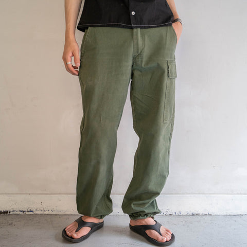 1980s Belgium military one-cargo pocket pants