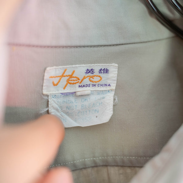 1970s beige hunting shirt -good gimmick-