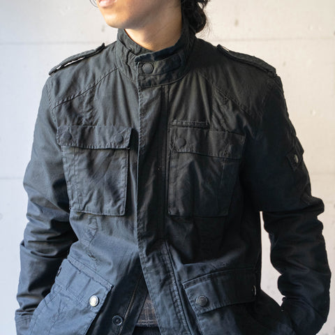 around 2000s black color military style jacket