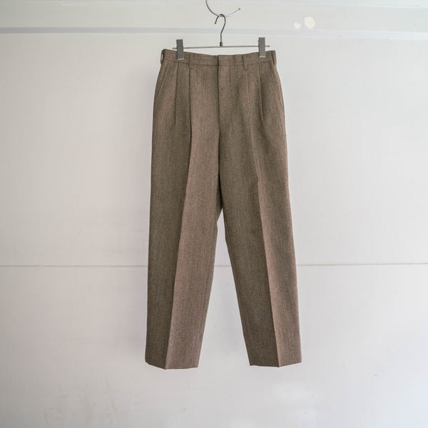 1990s Japan vintage light brown chambray slacks