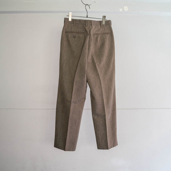 1990s Japan vintage light brown chambray slacks