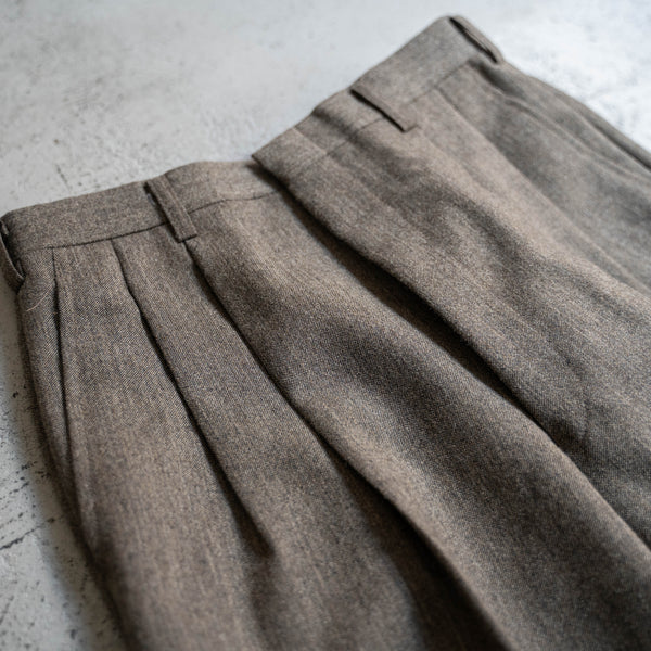 1990s Japan vintage light brown chambray slacks