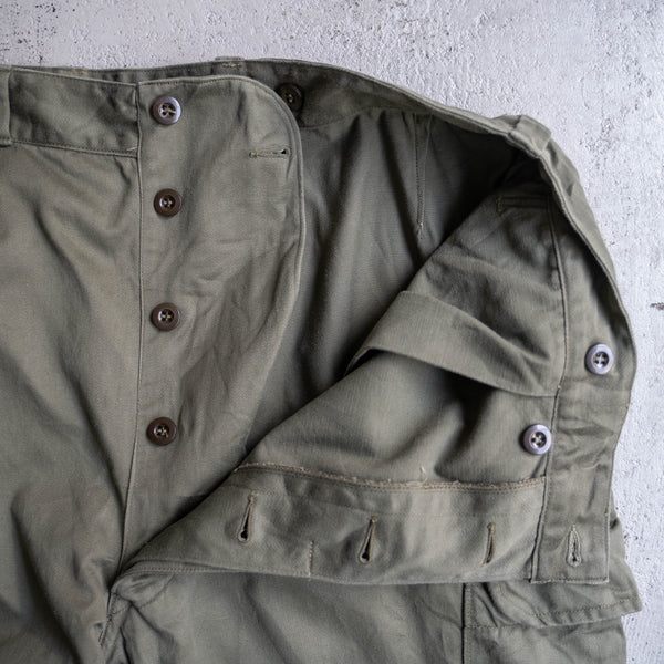 1960-80s French military M64 cargo pants -1