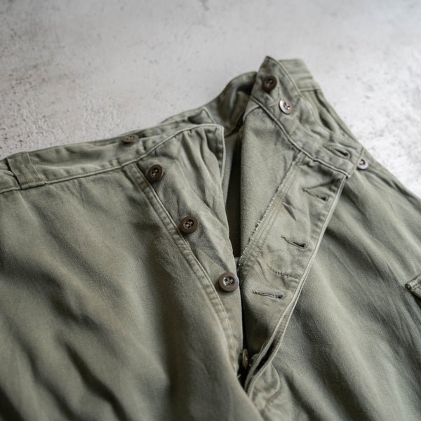 1960-80s French military M64 cargo pants -2