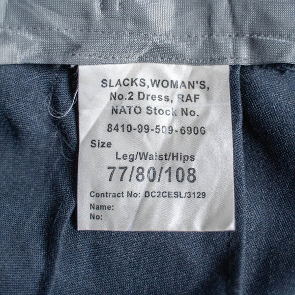 1990-00s British military navy color No.2 dress pants 'RAF'