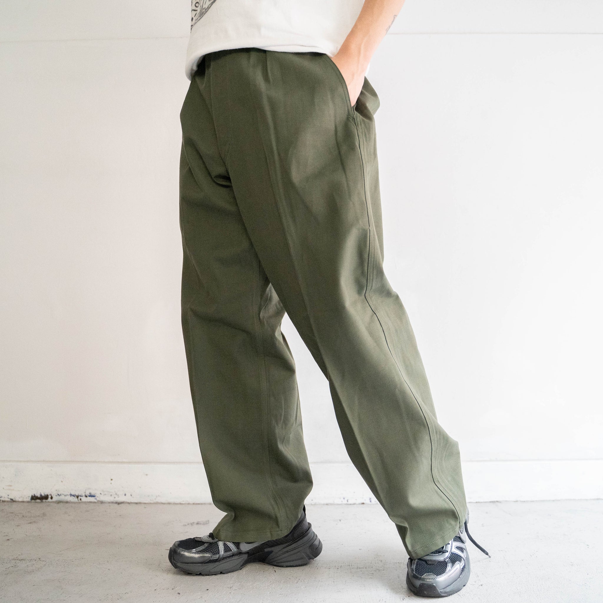 1950-60s french military mechanic pants 'dead stock'