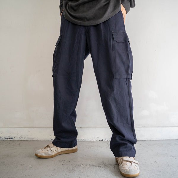 1990-00s German military navy cargo pants