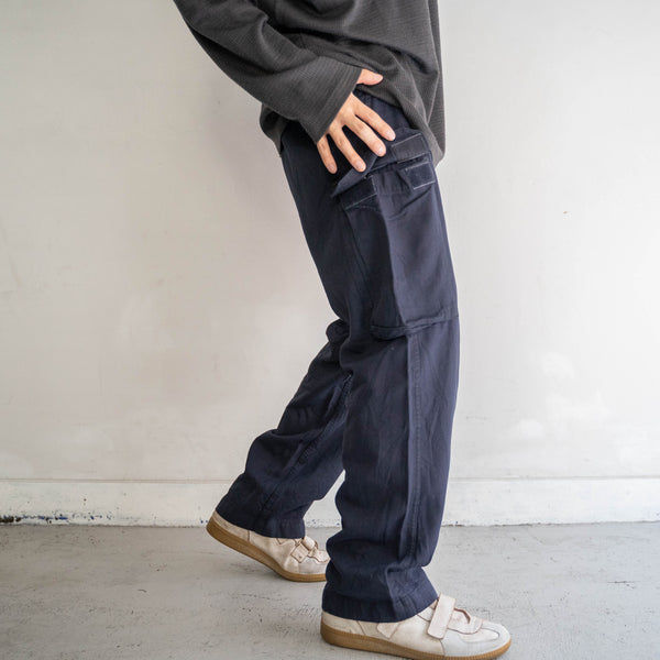 1990-00s German military navy cargo pants