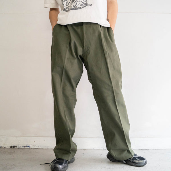 1950-60s french military mechanic pants 'dead stock'