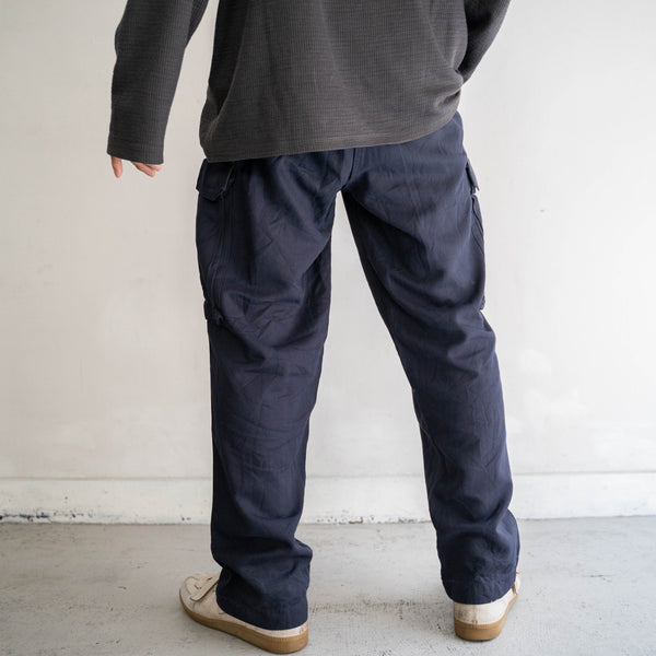 1990-00s German military navy cargo pants