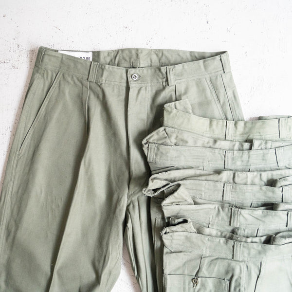 1950-60s french military mechanic pants 'dead stock'