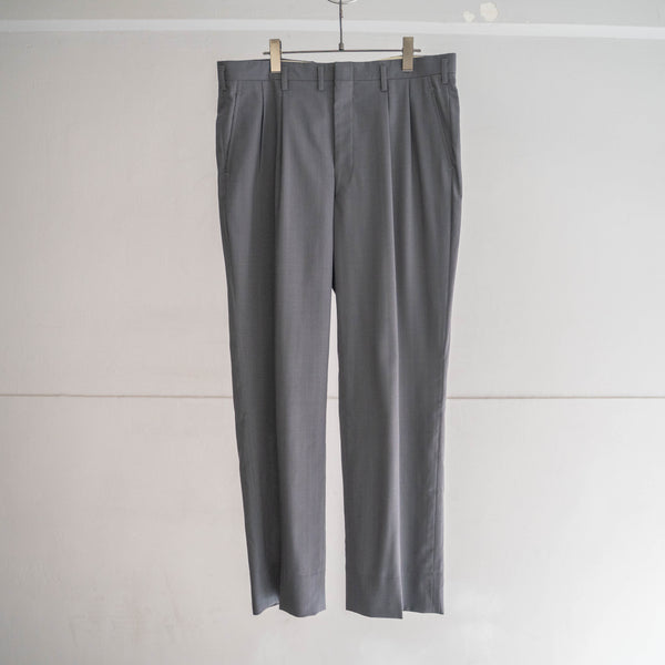 1980-90s Japan vintage light gray striped light weight slacks