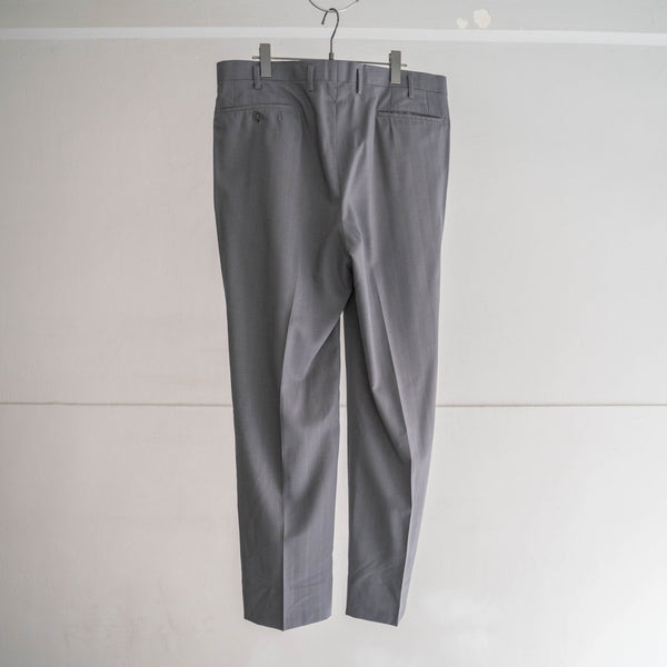 1980-90s Japan vintage light gray striped light weight slacks