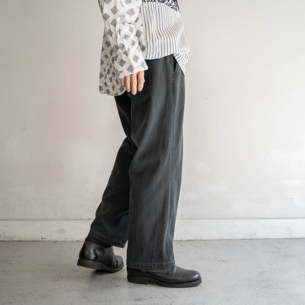 1990s SUMIKURO 1 tuck chino pants -good fade-