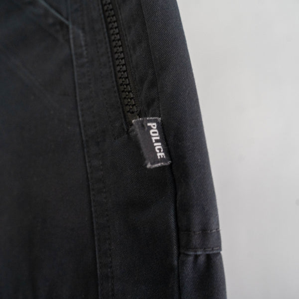 2000s British police black color tech cargo pants 'used'