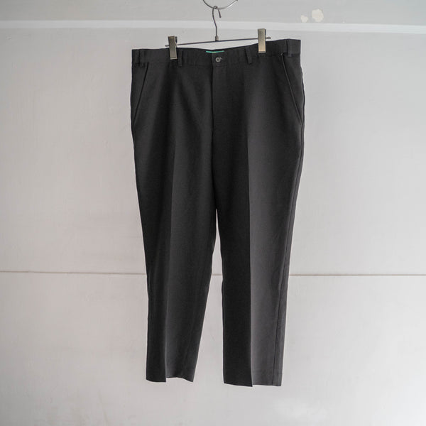 1990s black poly 100 light weight slacks