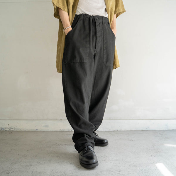 around 1980s Germany HBT easy work pants -over dyed-