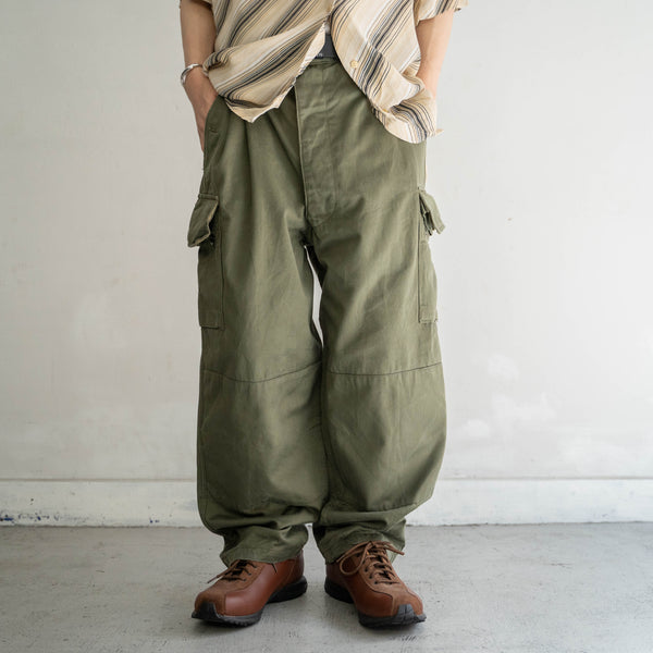 1960-80s French military M64 cargo pants -1