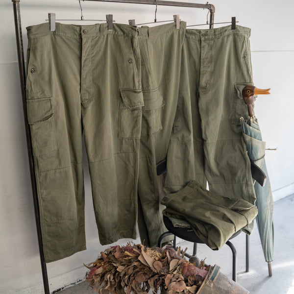 1960-80s French military M64 cargo pants -2